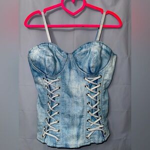 Lydia Jeans Denim Top Size S
